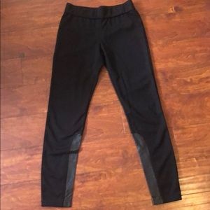 Ny & co leggings leather ankle detail